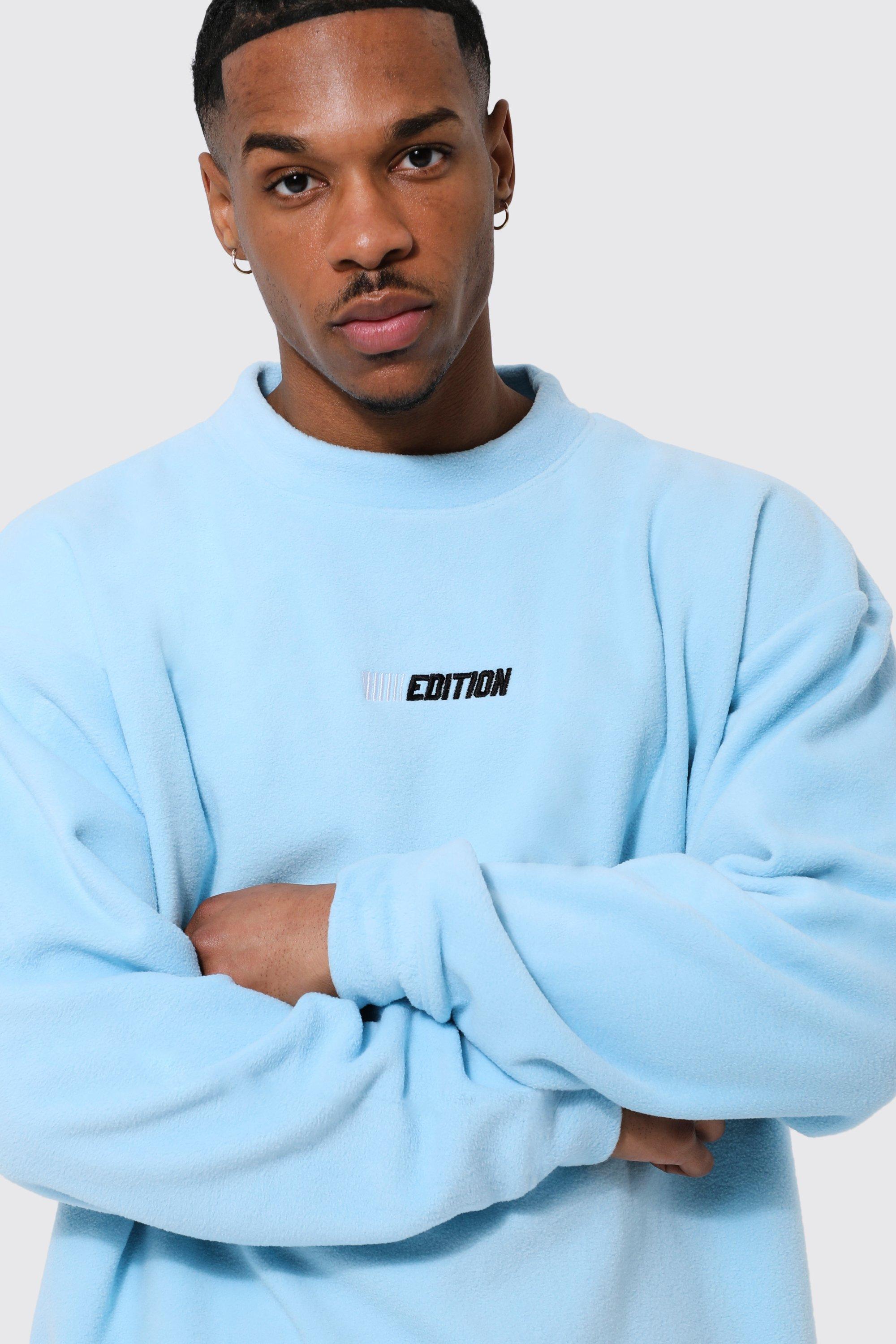 Baby blue hot sale oversized sweatshirt